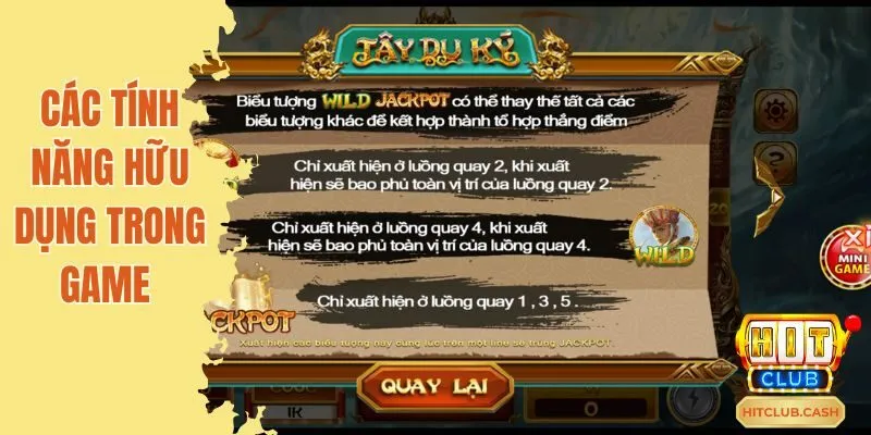 Các tính năng hữu dụng trong game